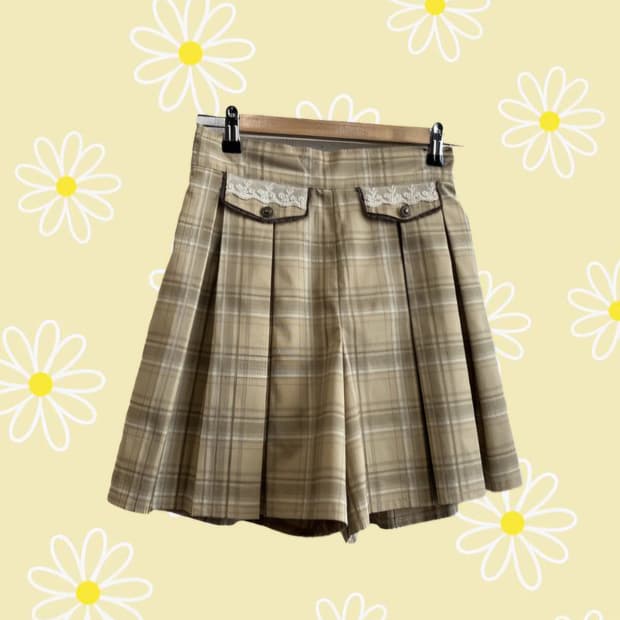 Axes femme plaid shorts