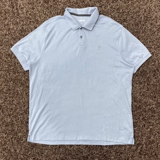 XL DKNY 카라 반팔 티셔츠