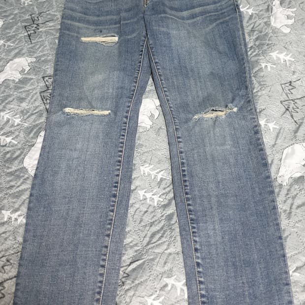 피스워커 뉴크롭 스톤워커 컷팅 데님팬츠 (32)