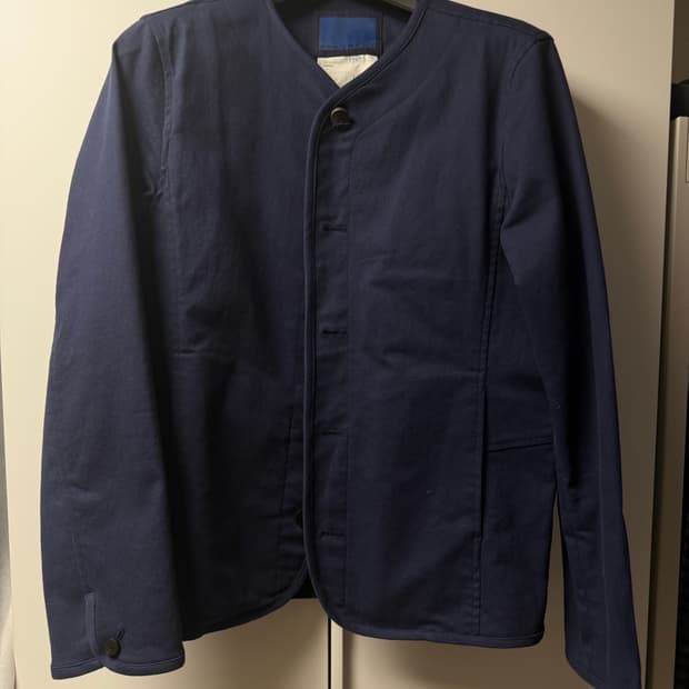 Document 코튼 스트레치 칼라리스 자켓 L