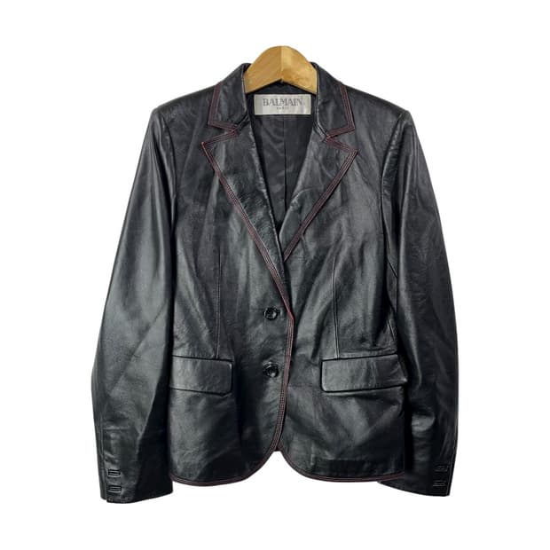 [Balmain] 발망 재팬 램스킨 블레이저