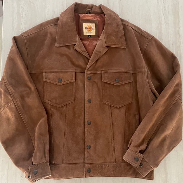 하드락카페 스웨이드 자켓