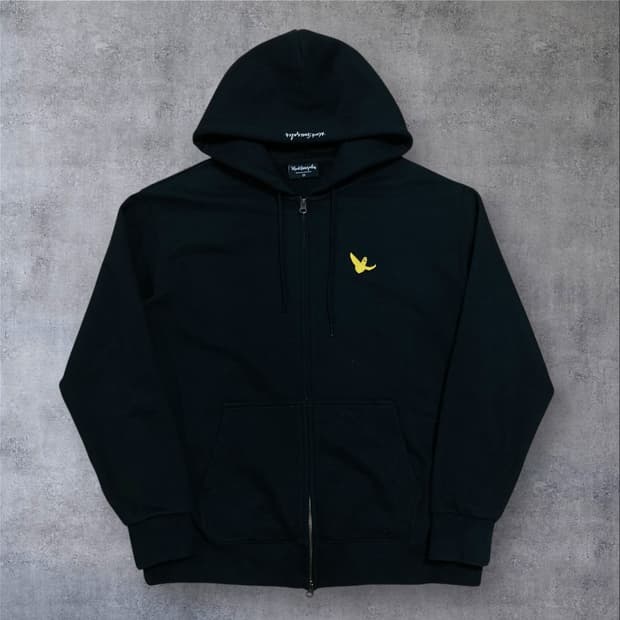 마크곤잘레스 스몰 로고 스펠아웃 블랙 후드 집업