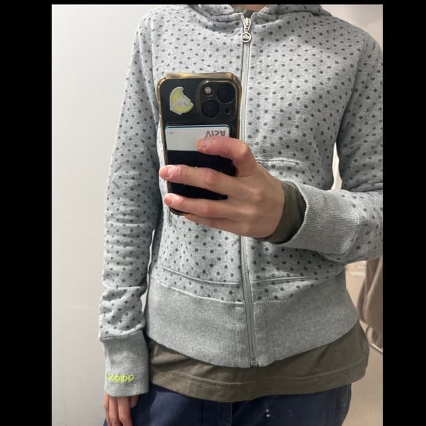 Adidas 도트 후드집업