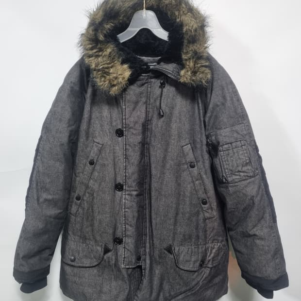 폴로랄프로렌 진 블랙데님 헤비다운 파카 105