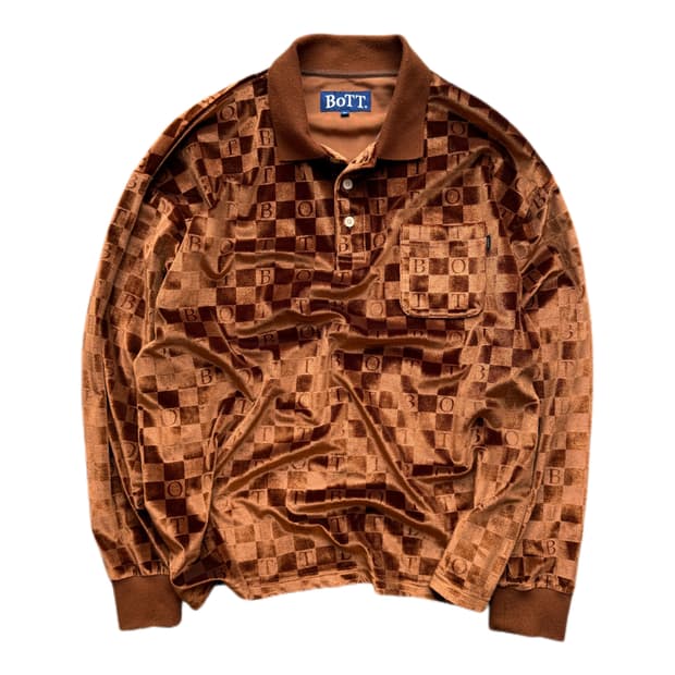 BoTT 체커보드 벨루어 폴로셔츠 XL(2XL)