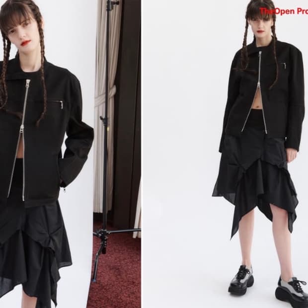 더오픈프로덕트 투웨이 바이커 자켓