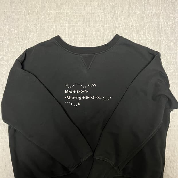 Maison margiela 폰트 제너레이터 스웨트셔츠