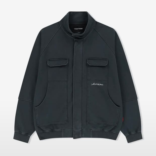 Y.E.S Zip Sweat Jacket Charcoal xl