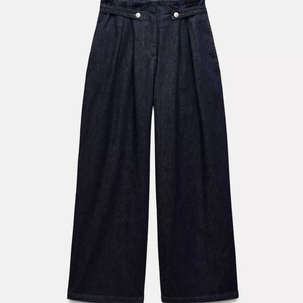 자라 페이퍼백 와이드팬츠