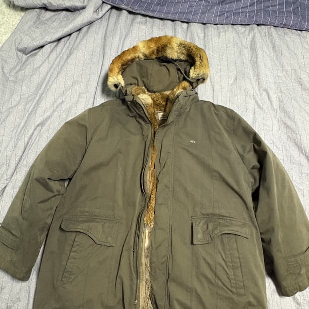 라코스테 퍼 후드코트 (내피탈부착)