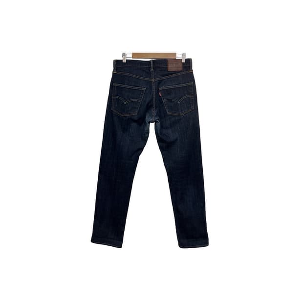 리바이스 502 레귤러 테이퍼드 인디고 생지 데님 팬츠