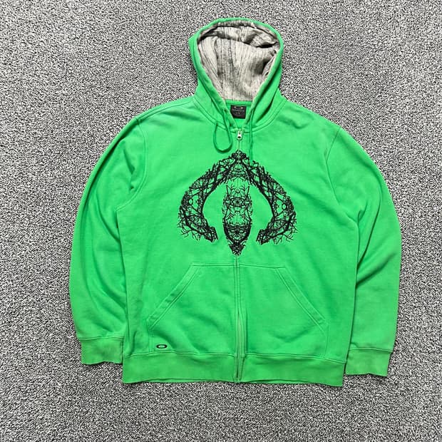 오클리(Oakley)그린 로고 후드집업