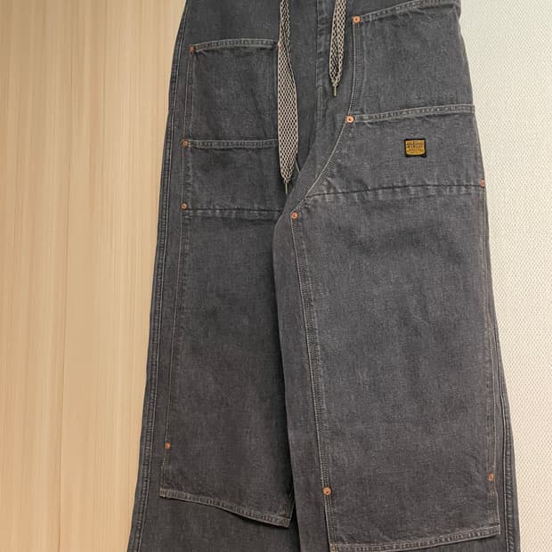 [3] 캐피탈 더블니 이지 팬츠 블랙 키나리