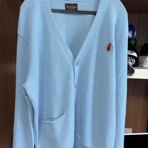 헤리티지플로스 가디건 스카이블루 M