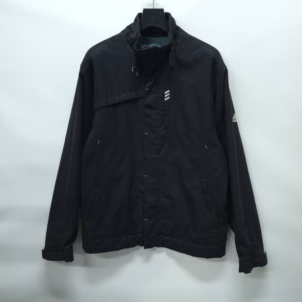 아디다스 3선 스트라이프 블랙 하이넥 봄가을 자켓(95~100)