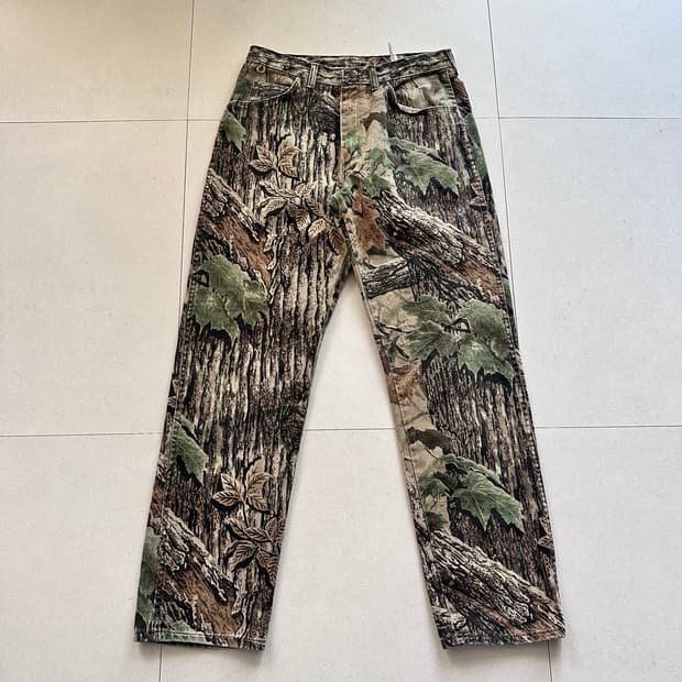 90s 빈티지 랭글러 리얼트리 카모 팬츠 34 MADE IN USA