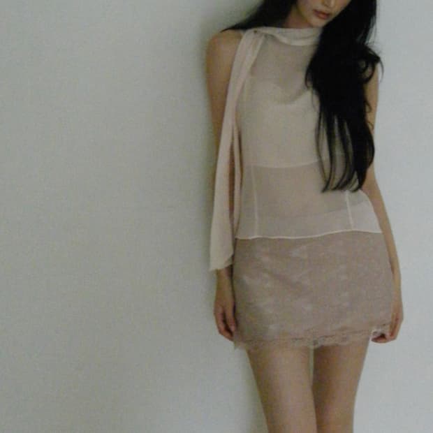 새상품) seer powder rose skirt_rosy pink