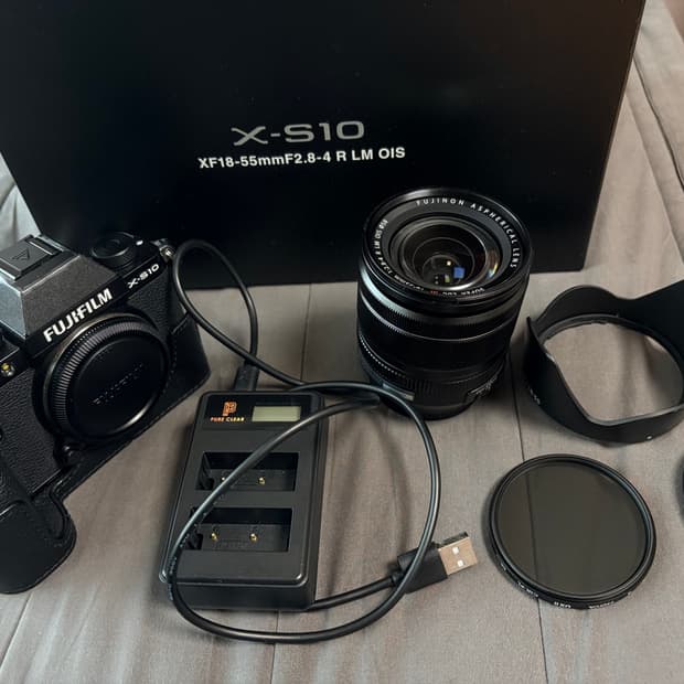 FUjifilm 후지필름 X-S10 XF18-55 렌즈킷 풀박스
