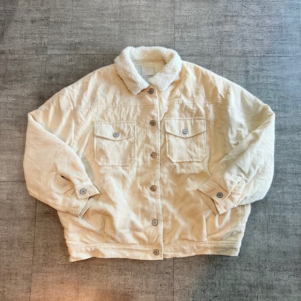 일본빈티지 Lutique 올드스쿨아메카지 아방핏 양털골덴자켓