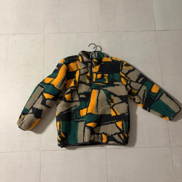 스투시 쉐르파 반집업 플리스 아노락 후리스 Stussy