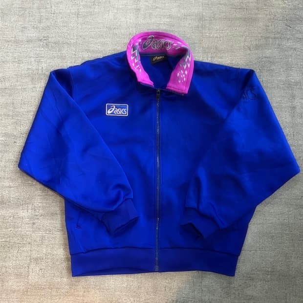 일본빈티지 아식스 90‘s 올드스쿨 집업
