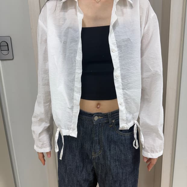 오브젝트 시스루 셔츠