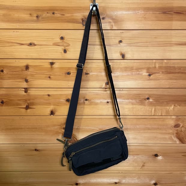 Porter black utility small bag