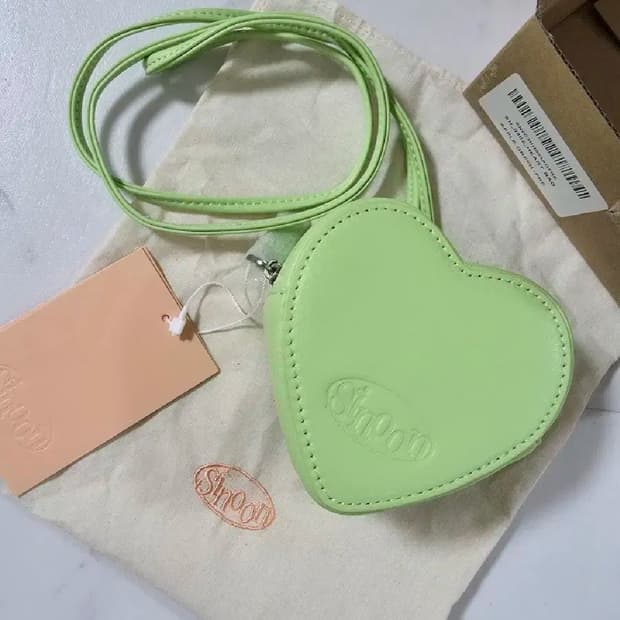 [새상품] 시눈 하트백 - 애플 그린