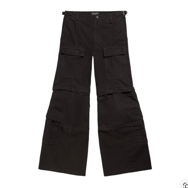 발렌시아가 플레어 카고 팬츠 S
