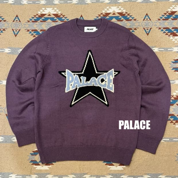 🖤연말할인🖤 [L] 팔라스 스타 니트 퍼플