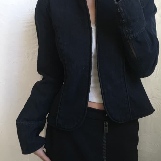 Armani Exchange 아르마니 익스체인지 블랙 데님 자켓