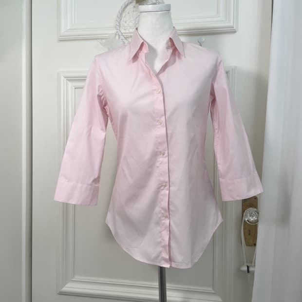 pink basic cotton shirt(size-M)