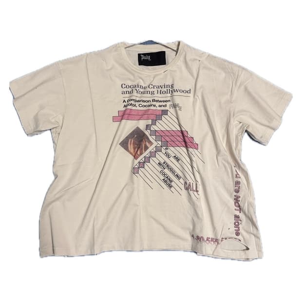 *M* 25SS 팔리할리우드 코카인 크레이빙 티셔츠
