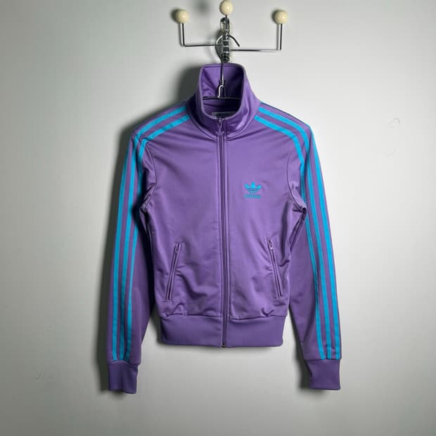 ADIDAS 아디다스 퍼플 파이어버드 트랙탑 져지 85