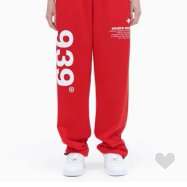 아카이드 볼드 939 레드 조거 팬츠 