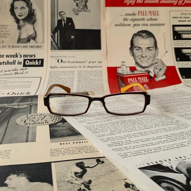 892 데드스탁 빈티지안경 브라운 뿔테 경량 클래식 픽키