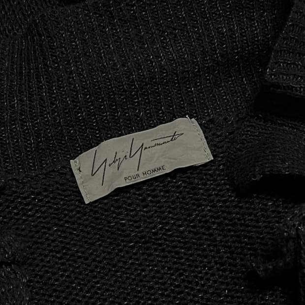 요지야마모토 뿌르 옴므 니트 코트