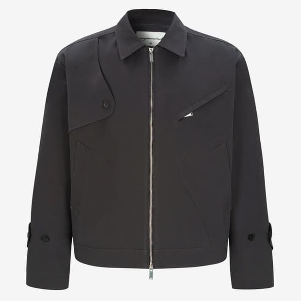 언지미크Trench Short Jacket - Dim Gray 새상품L