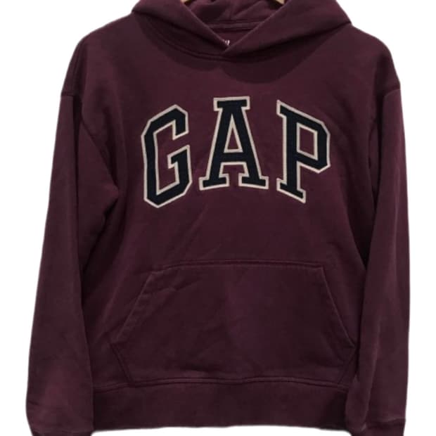 GAP 갭 버건디 후드티