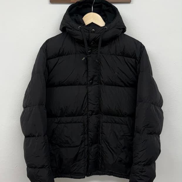 [L] 폴로 랄프로렌 후드 다운 자켓 블랙 푸퍼 패딩