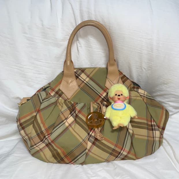 VIVIENNE WESTWOOD tartan handbag