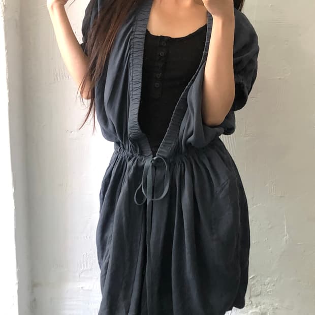 Isabel Marant 이자벨마랑 딥블루 랩 원피스