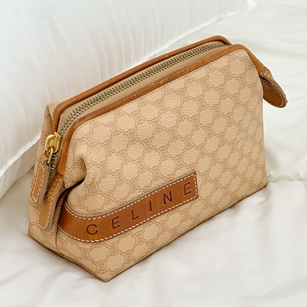celine / 셀린느 베이지 마카담 파우치 