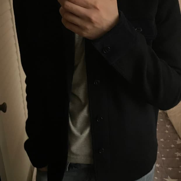 소프넷 라이트 멜턴 후드 셔츠