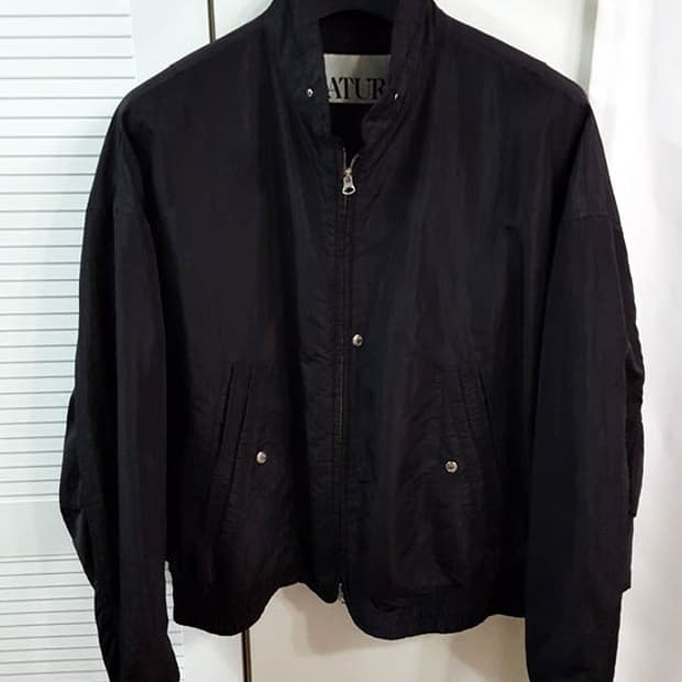 세터 샌티 나일론 오버사이즈 블루종 MA-1 자켓 블랙 XL