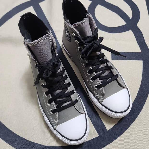 [CONVERSE 컨버스] 250mm 가죽하이탑