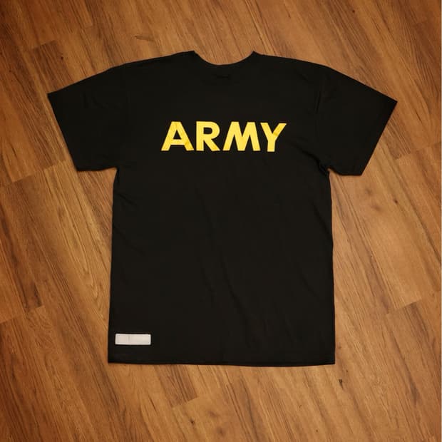 미군 army 반팔 티셔츠 블랙 100사이즈 판매