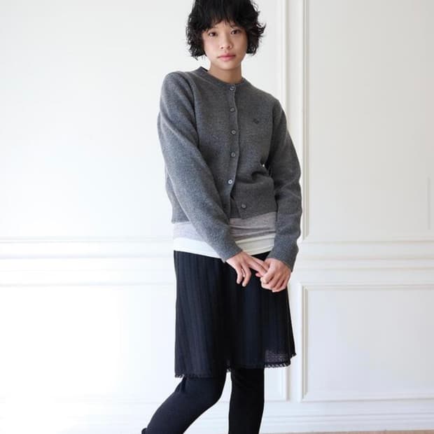 졸리레이드 캐시미어 가디건 (차콜)