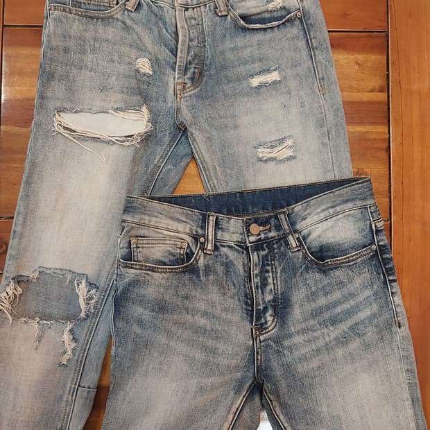 mnml 연청 데님 29 28 사이즈 두 벌 일괄 택포 3만4천원